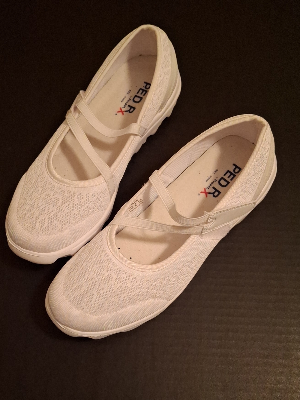Propet Mary Jane White Comfort Shoes for Women Size 10D EUC Wedding Travel PedRX
